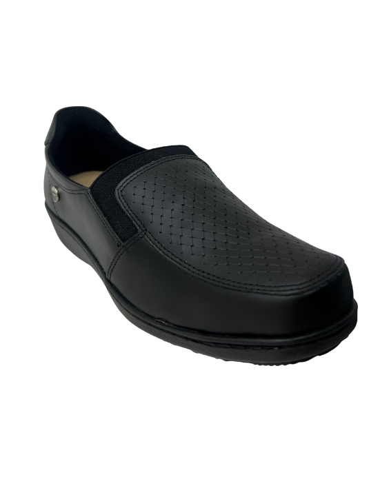 Mocasín en Cuero y Textil para Mujer 3813