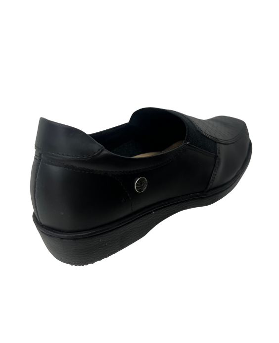 Mocasín en Cuero y Textil para Mujer 3813