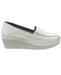 Zapato Profesional Rómulo para Enfermería en Cuero Blanco para Mujer 1051