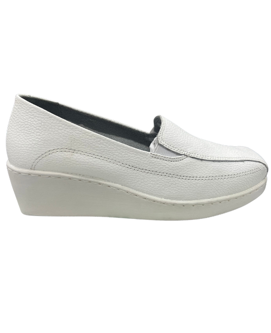 Zapato Profesional Rómulo para Enfermería en Cuero Blanco para Mujer 1051