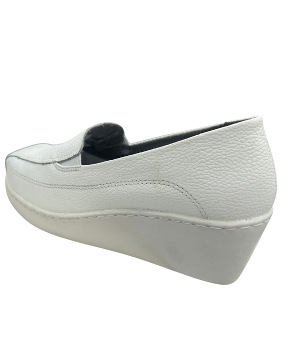 Zapato Profesional Rómulo para Enfermería en Cuero Blanco para Mujer 1051