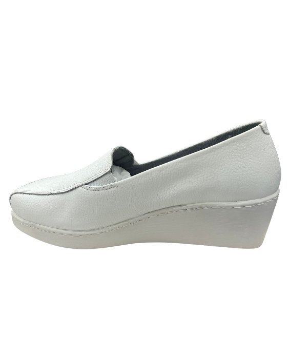 Zapato Profesional Rómulo para Enfermería en Cuero Blanco para Mujer 1051