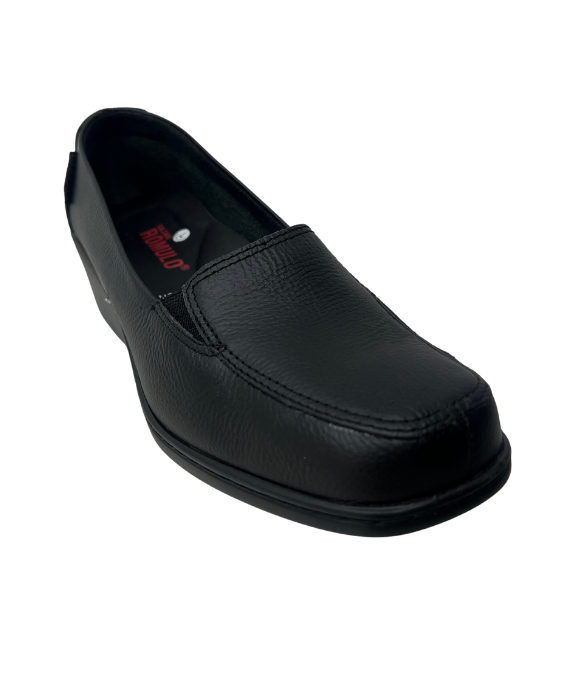 Zapato Rómulo Confort en Cuero Negro para Mujer 2604