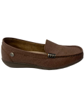 Mocasín Rómulo con Herraje en Cuero Nuez Moscada para Mujer 2401