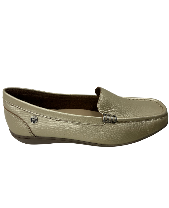 Mocasín Rómulo con Herraje en Cuero Nuez Moscada para Mujer 2401
