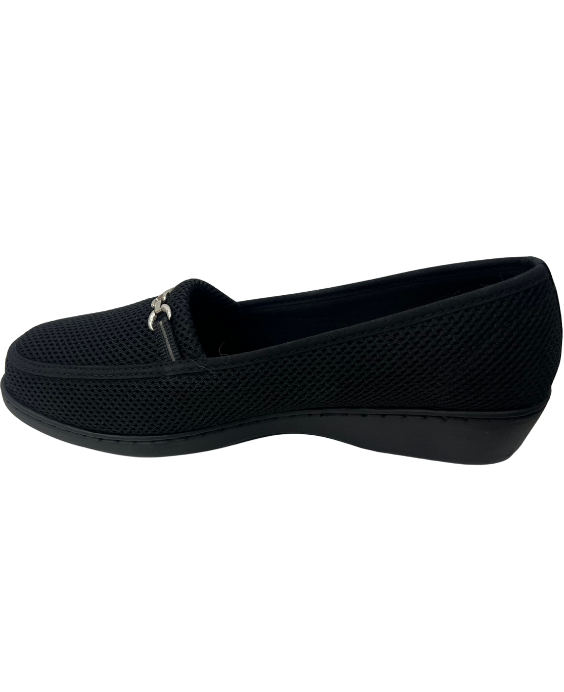 Mocasín Rómulo con Herraje en Malla Textil para Mujer 3596