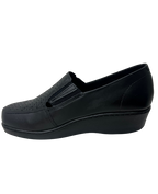 Zapato de Cuña Rómulo Calado en Cuero para Mujer 3736