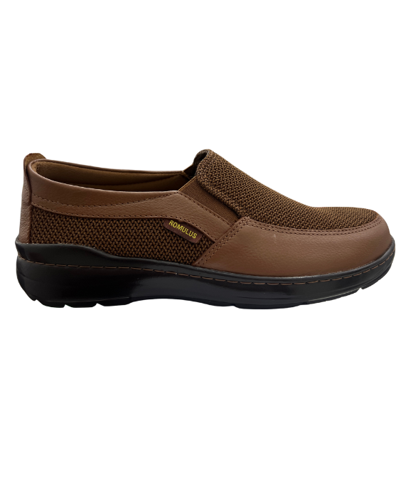 Zapato Cuero Y Textil Para Hombre 9043