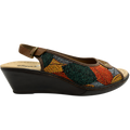 Sandalia Rómulo en Textil Estampado para Mujer — Ref. 7151