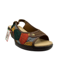 Sandalia Rómulo en Textil Estampado para Mujer — Ref. 7151
