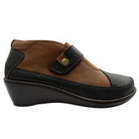 Zapato Rómulo de Tacón en Cuero Naranja para Mujer — Ref. 6086