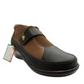 Zapato Rómulo de Tacón en Cuero Naranja para Mujer — Ref. 6086