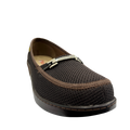 Zapato Rómulo en Textil Café para Mujer — Ref. 3016