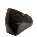 Zapato Rómulo en Textil Café para Mujer — Ref. 3016