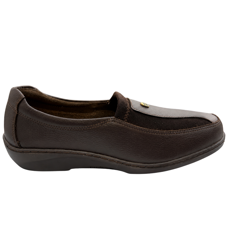 Mocasín Rómulo en Cuero Café para Mujer — Ref. 3776