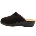Zapato Rómulo Combinado Textil y Cuero Café para Mujer — Ref. 3054