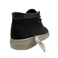 Zapato Rómulo Combinado Textil y Cuero Negro para Hombre— Ref. 9142