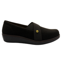 Mocasín Rómulo en Tela Net Café para Mujer — Ref. 3106