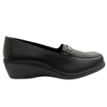 Mocasín Rómulo Romano en Cuero Negro para Mujer — Ref. 3659