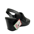 Zapato Rómulo de Tacón en Cuero Negro para Mujer — Ref. 5012