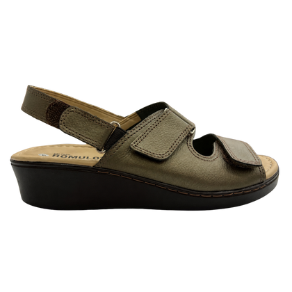 Zapato Rómulo Confort en Cuero Café para Mujer — Ref. 5684