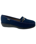Mocasín en Gamuza Azul Para Mujer 3596