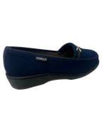 Mocasín en Gamuza Azul Para Mujer 3596