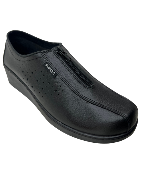 Botín con Cremallera en Cuero para Mujer 875