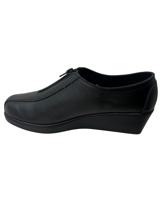 Botín con Cremallera en Cuero para Mujer 875