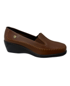 Mocasín Cuero Miel Para Mujer 2261