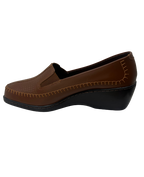 Mocasín Cuero Miel Para Mujer 2261