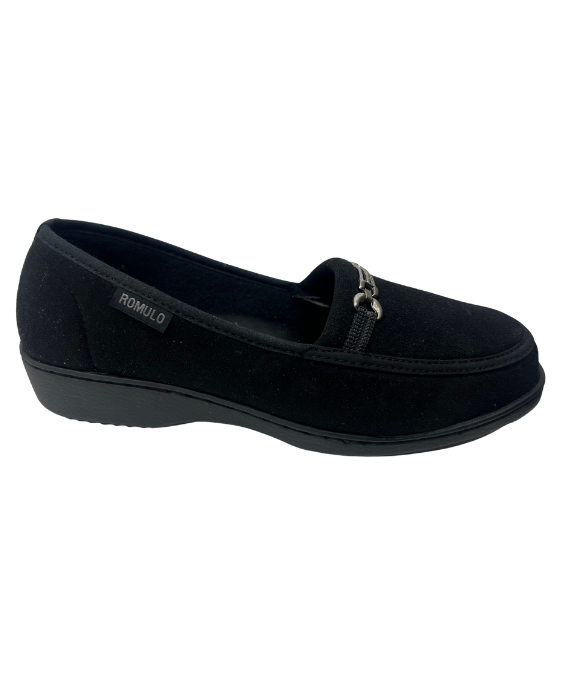 Mocasín  Gamuza Negro para Mujer 3596