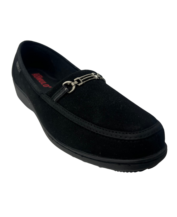 Mocasín  Gamuza Negro para Mujer 3596