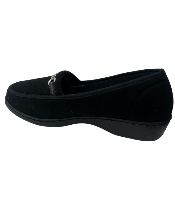 Mocasín  Gamuza Negro para Mujer 3596