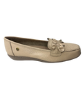 Mocasín en Cuero Color Arena Para Mujer 3787