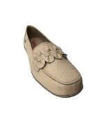 Mocasín en Cuero Color Arena Para Mujer 3787