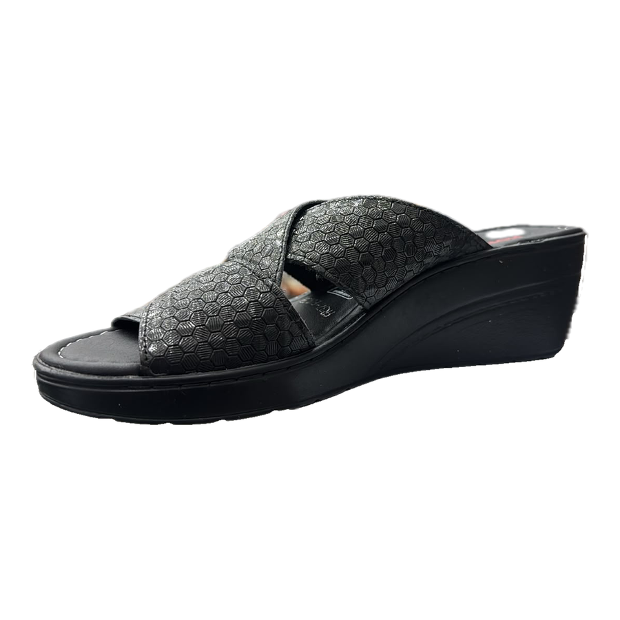 Sandalia Rómulo en Negro para Mujer — Ref. 7214
