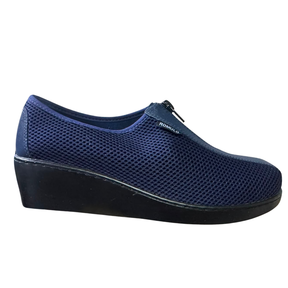 Botín Rómulo con Cremallera en Textil para Mujer — Ref. 3168