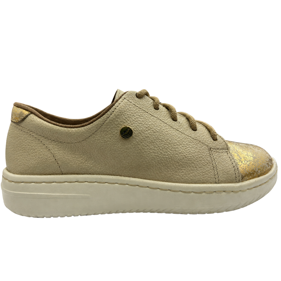 Tenis Casual Rómulo en Color Oro para Mujer — Ref. 3838