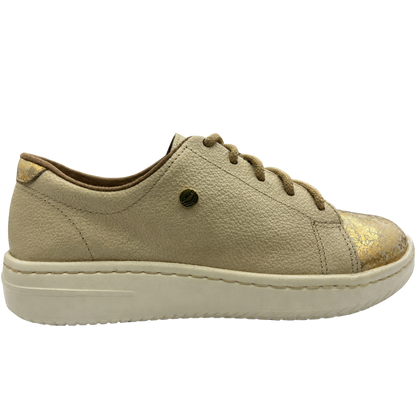 Tenis Casual Rómulo en Color Oro para Mujer — Ref. 3838