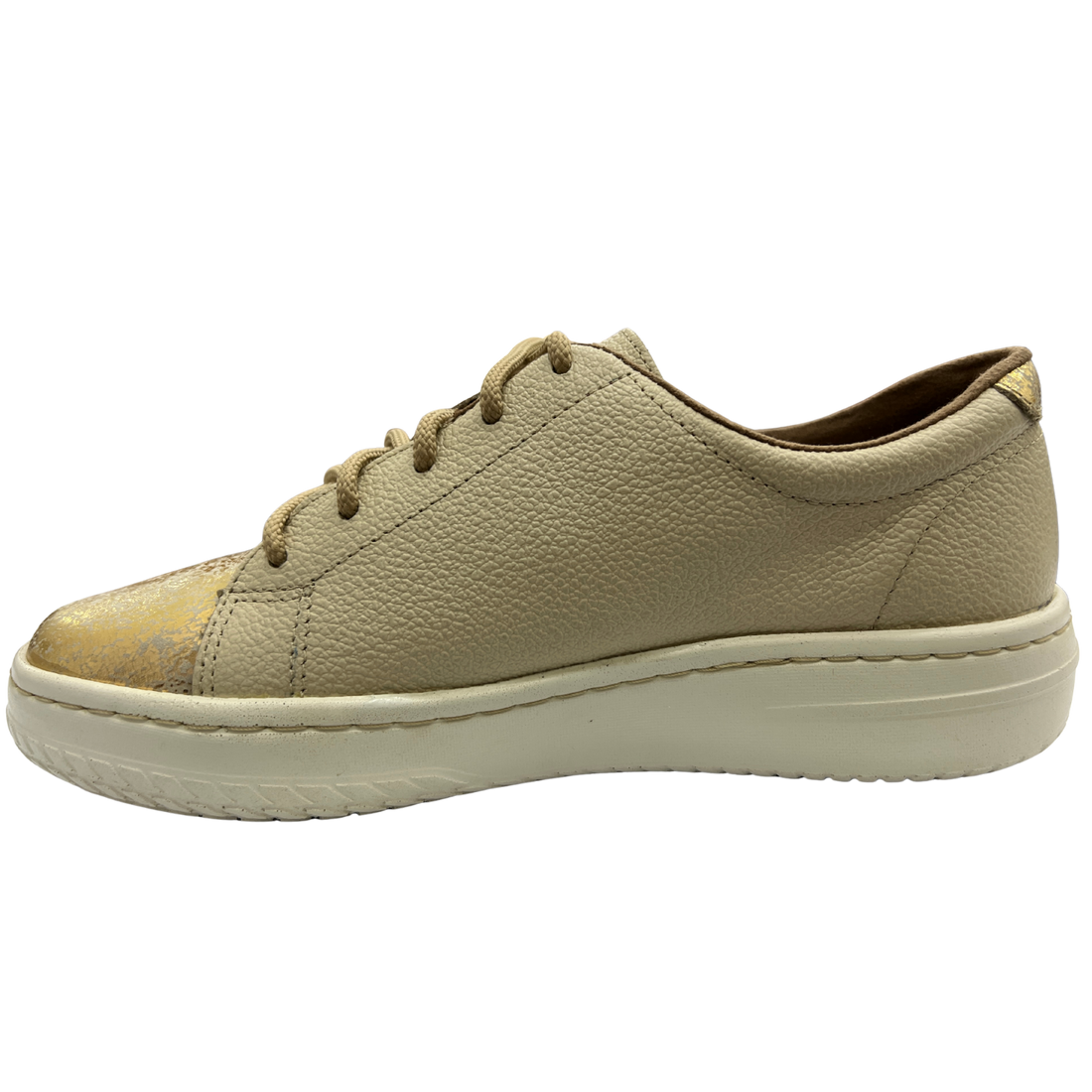 Tenis Casual Rómulo en Color Oro para Mujer — Ref. 3838