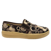 Zapato Rómulo en Textil Moca para Mujer — Ref. 3867