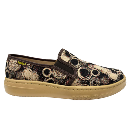 Zapato Rómulo en Textil Moca para Mujer — Ref. 3867