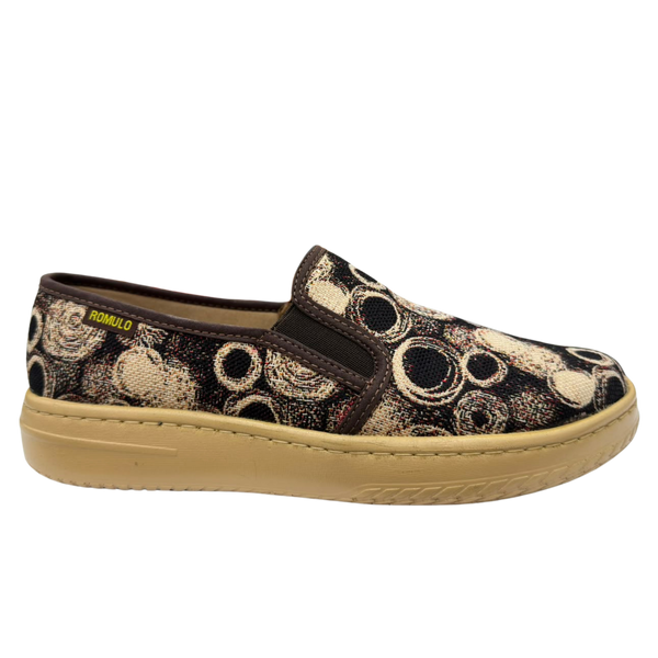 Zapato Rómulo en Textil Moca para Mujer — Ref. 3867