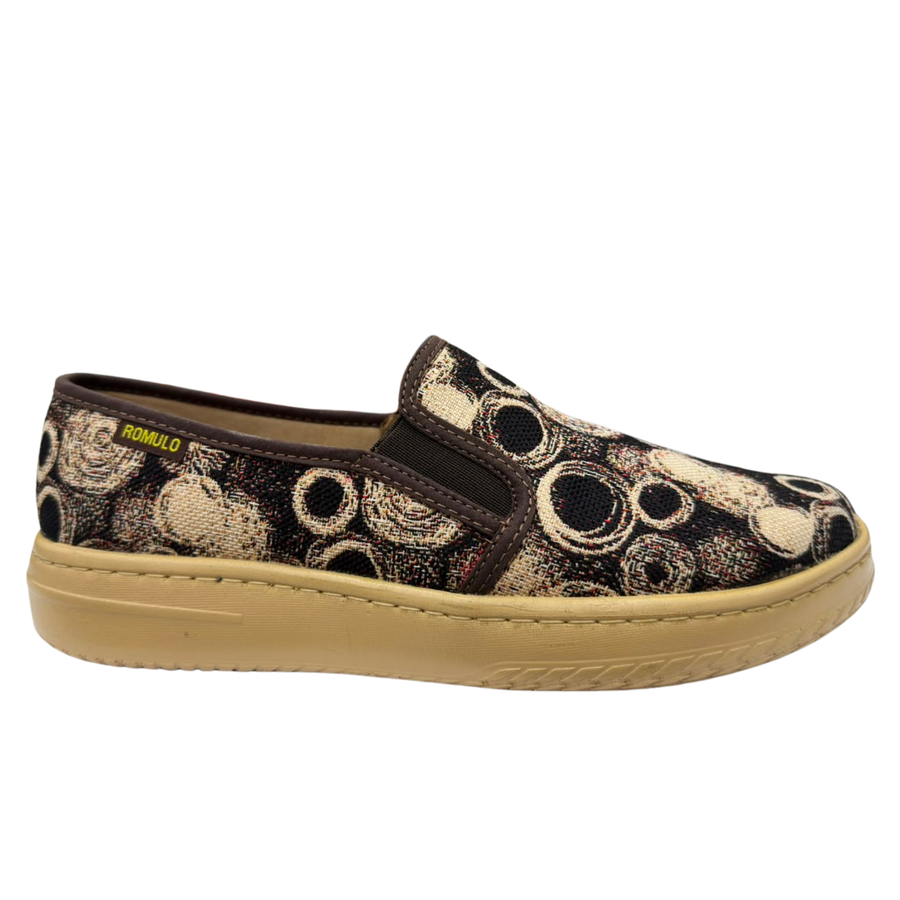 Zapato Rómulo en Textil Moca para Mujer — Ref. 3867
