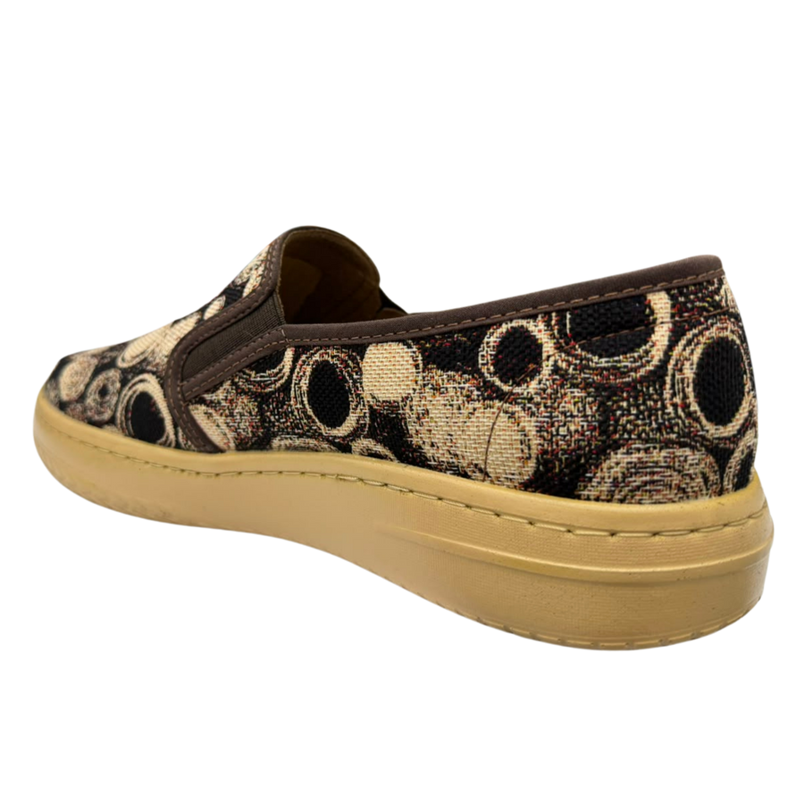 Zapato Rómulo en Textil Moca para Mujer — Ref. 3867