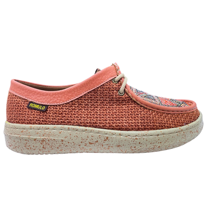 Botín Rómulo en Textil Camel y Tule para Mujer — Ref. 6091