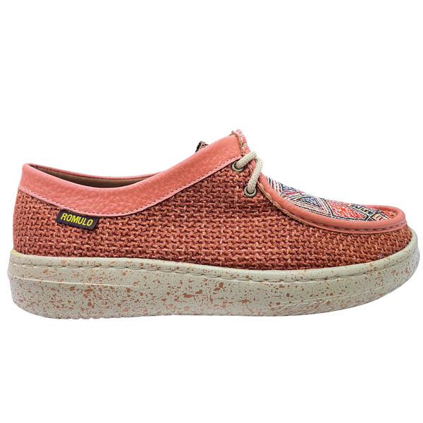 Botín Rómulo en Textil Camel y Tule para Mujer — Ref. 6091