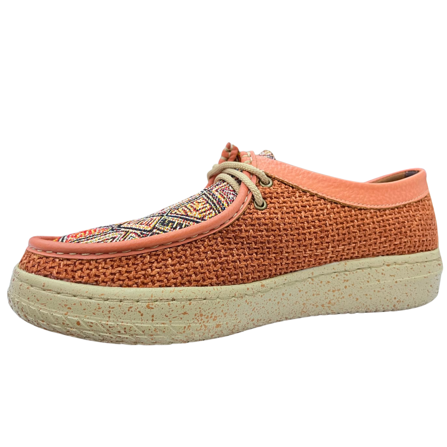 Botín Rómulo en Textil Camel y Tule para Mujer — Ref. 6091