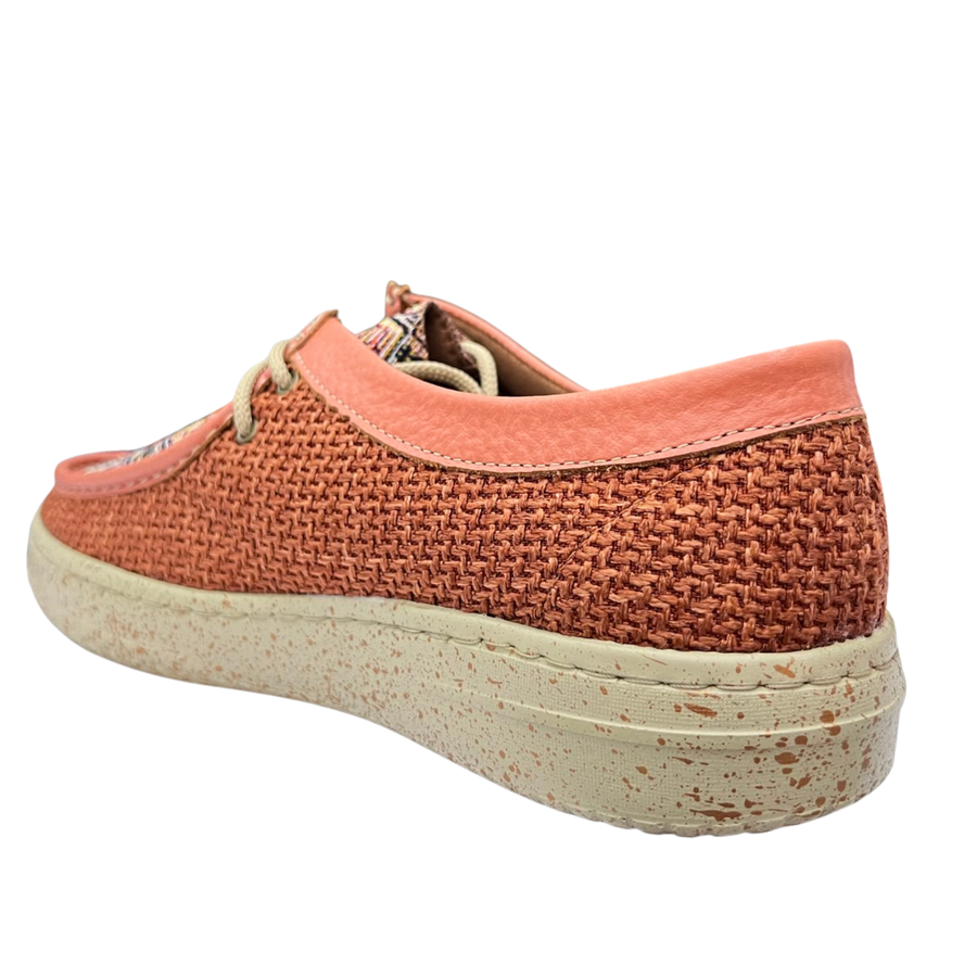 Botín Rómulo en Textil Camel y Tule para Mujer — Ref. 6091